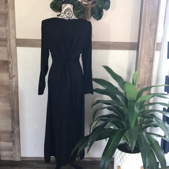 Great Quality Rosette Button Pleated Maxi Dress - Picture 5 of 8